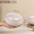 Lavender Marble Snack Bowl Set of 2